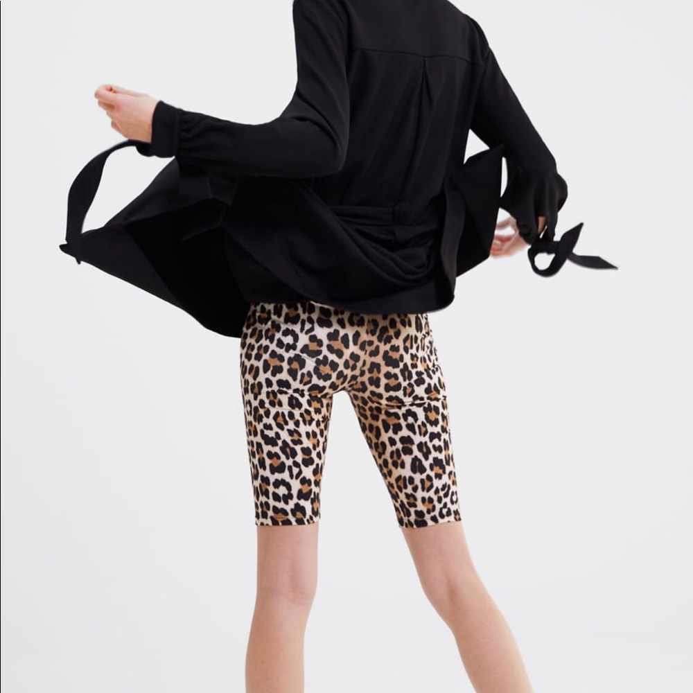 Zara animal print biker shorts NWT - Picture 3 of 3